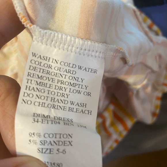 Eleanor Rose Striped Fall Demi Twirl Dress - Picture 8 of 8